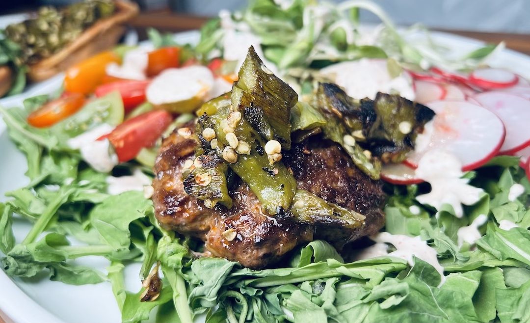 Green Chile Burgers